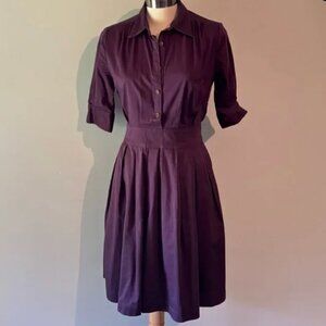 Plum Shirt Dress